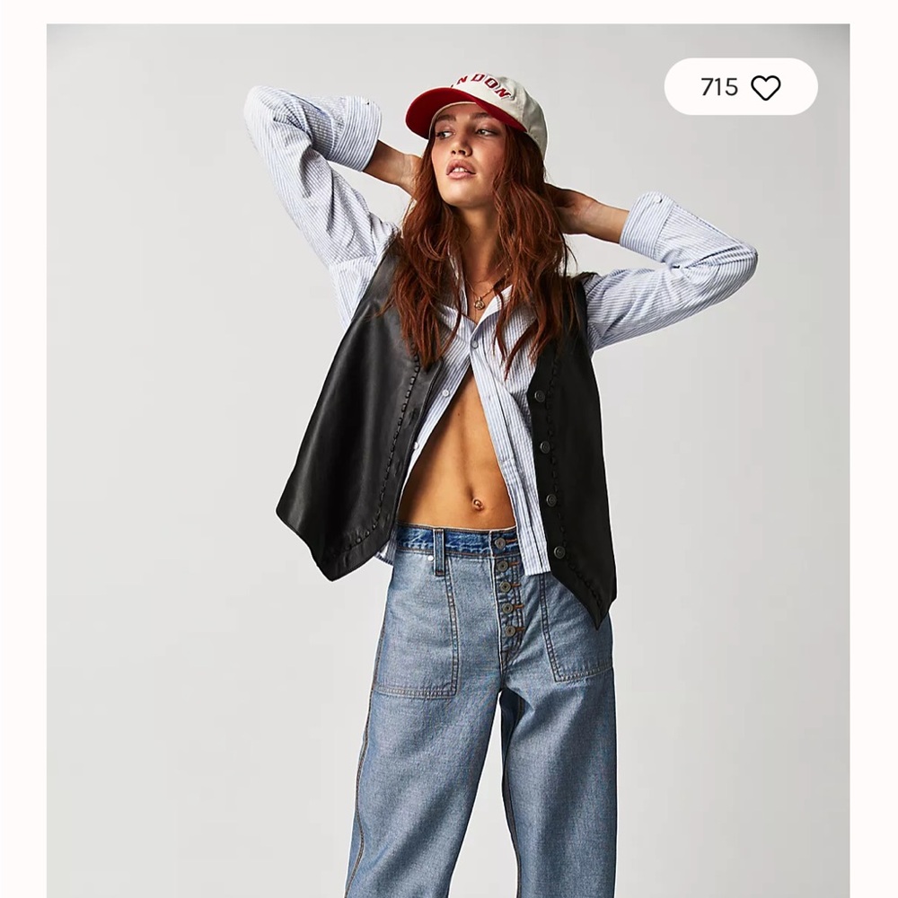 Free People Levi’s Baggy Dad Reversible Jeans